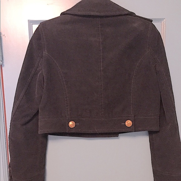 Zara NWOT Black Cropped Velveteen Jacket - Picture 2 of 15